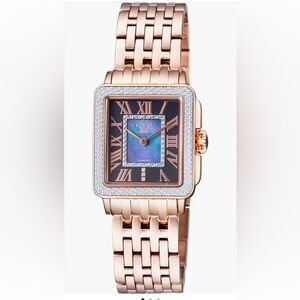Gevril Padova Diamond Rose Gold Mother of Pearl Watch